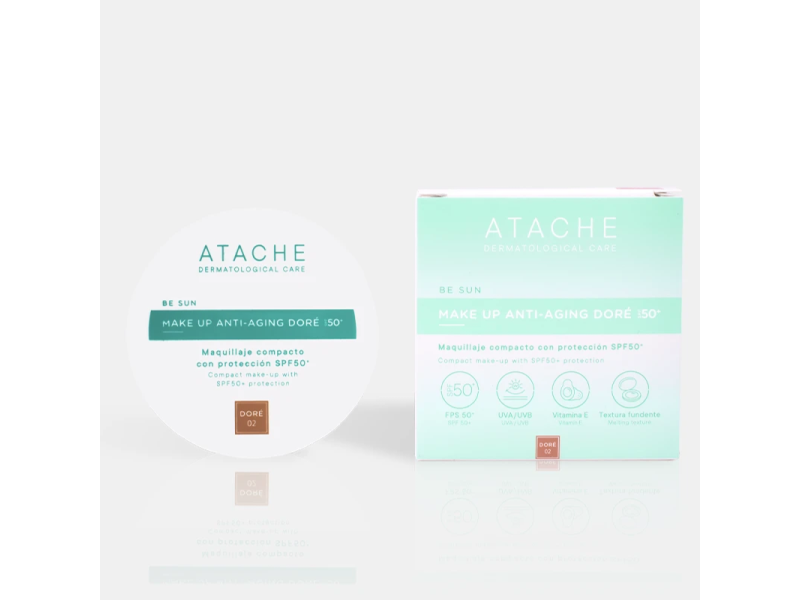 Atache. Make Up Anti-Aging Doré 02 SPF50+ 12 gr Atache. Make Up Anti-Aging Doré 02 SPF50+ 12 gr